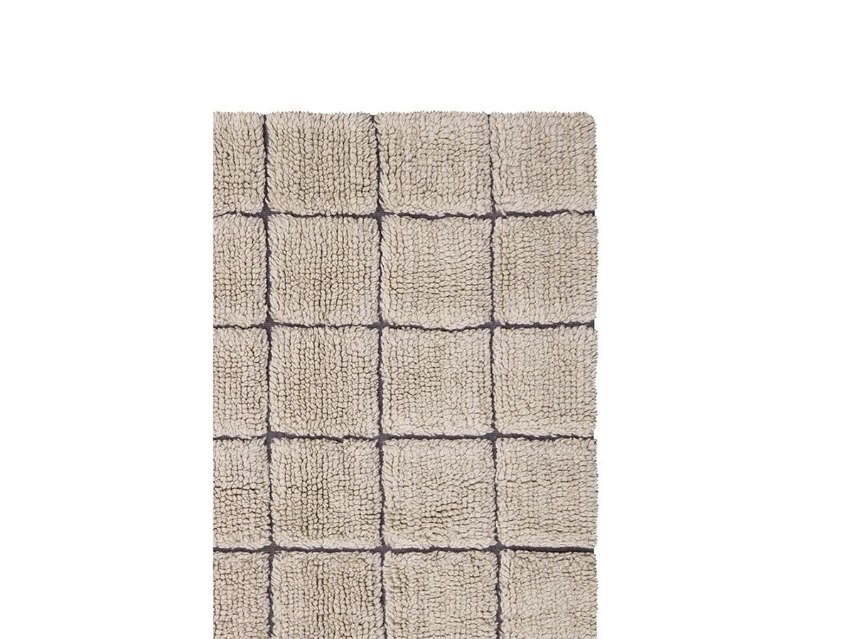 Шерстяной стираемый ковер Мозайка бежевый 170x240 967591