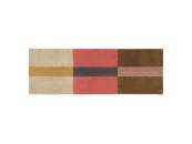 Шерстяной стираемый ковер дорожка Хром Коралловый 80x230