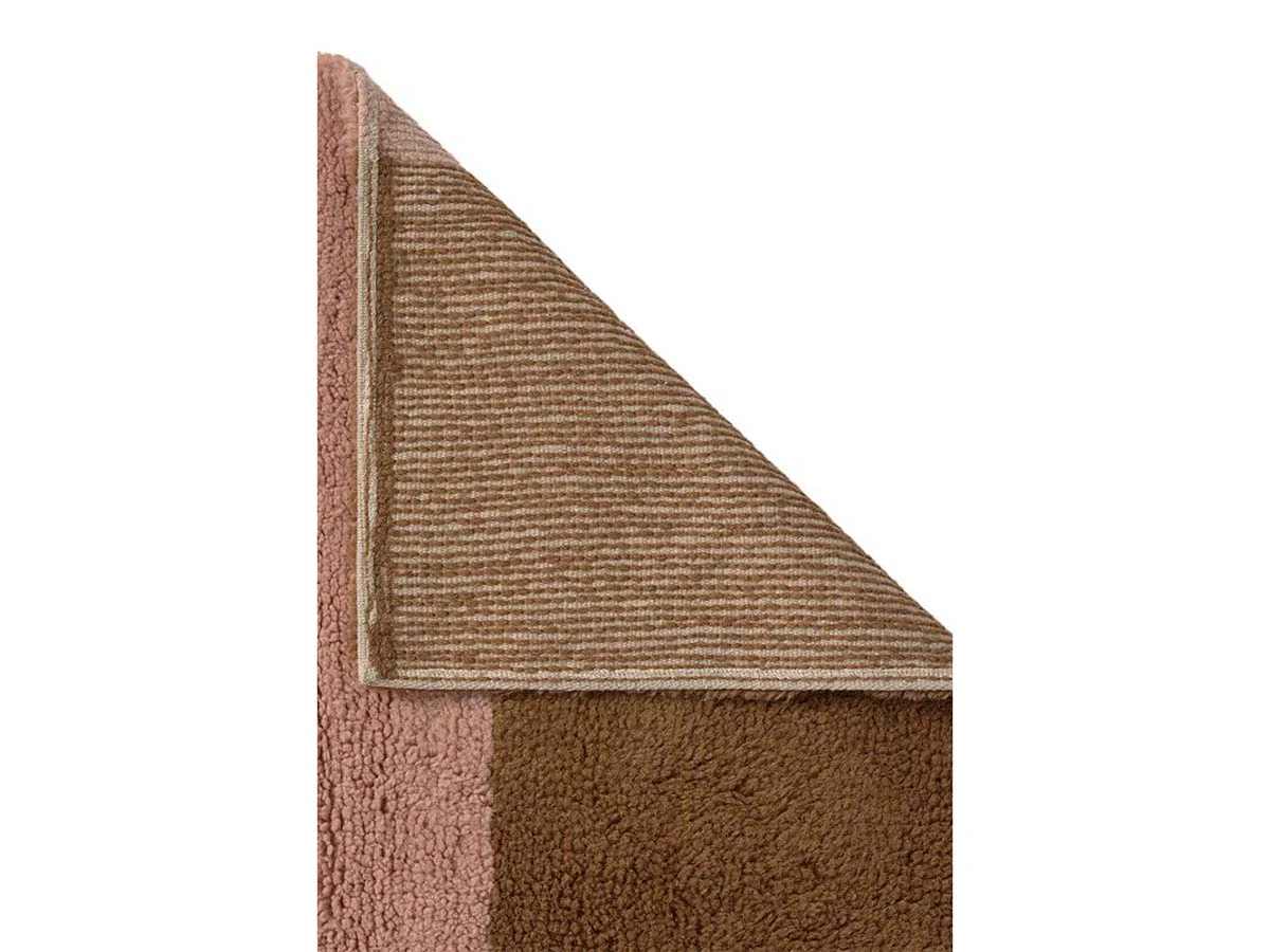 Шерстяной стираемый ковер дорожка Хром Коралловый 80x230 967616  - фото 3