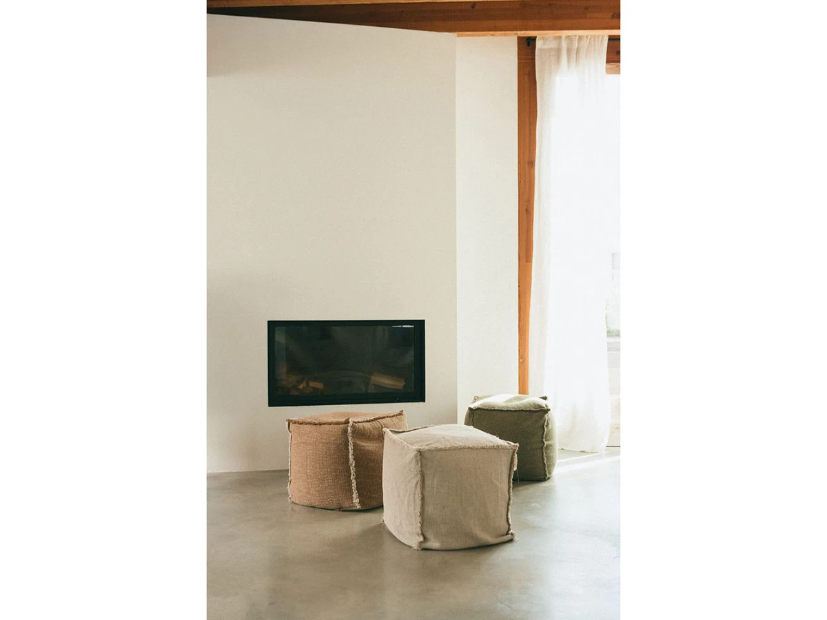 Подушка-пуф Этнос хаки  45x45x45 967671  - фото 6