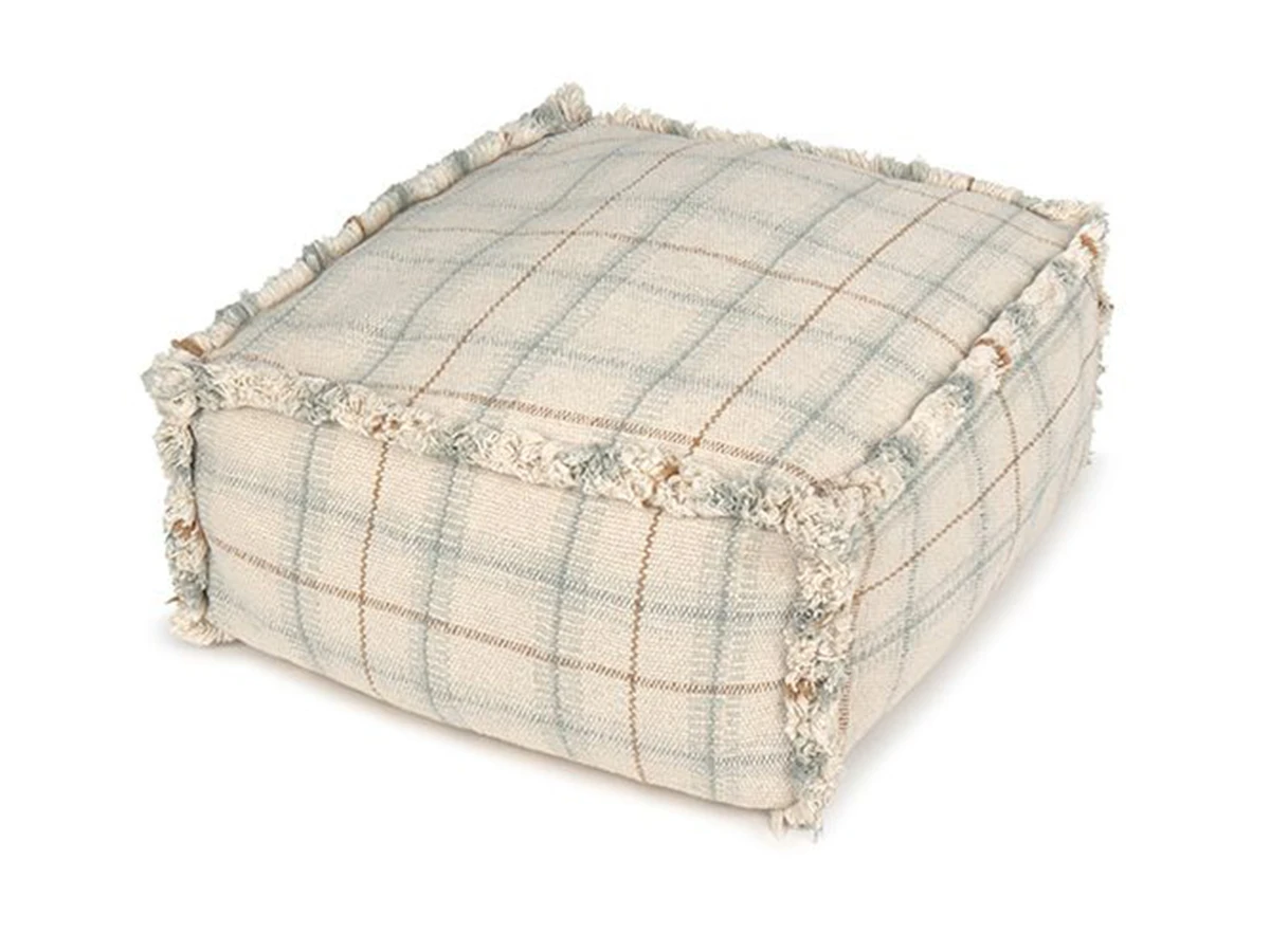 Подушка-пуф Этнос серо-голубой 45x45x45 967683  - фото 4