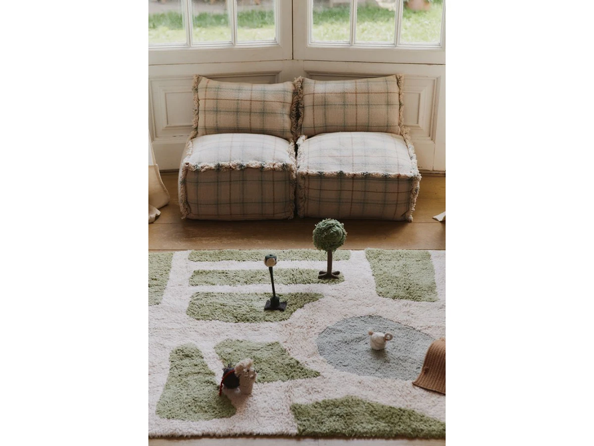 Подушка-пуф Этнос серо-голубой 45x45x45 967683  - фото 5