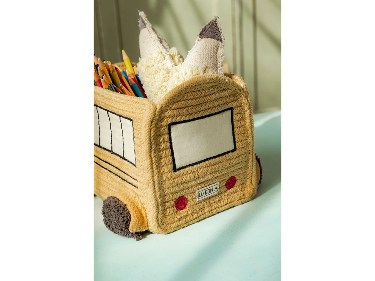 Корзина  Мини школьный автобус 22x19x15 967707  - фото 4