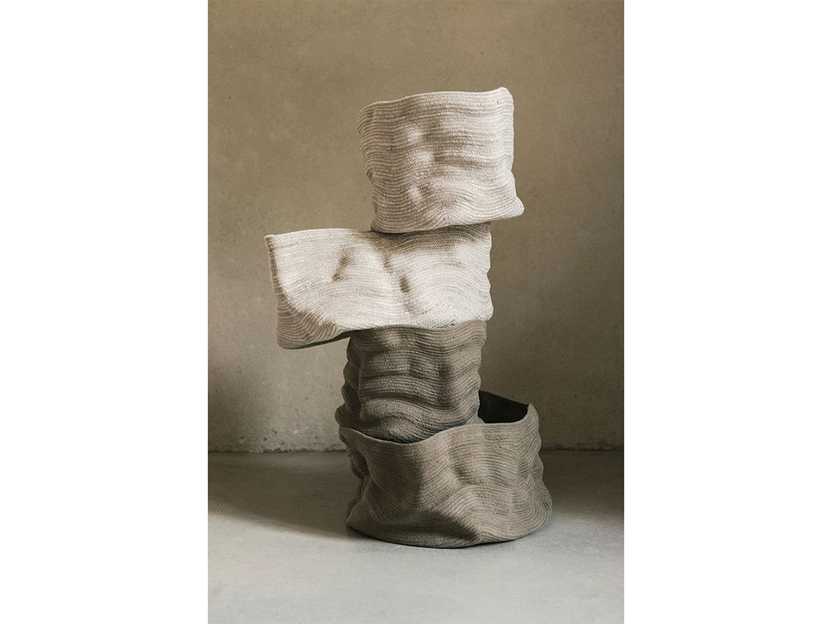 Корзина Точеный камень натуральная 30x25 967712