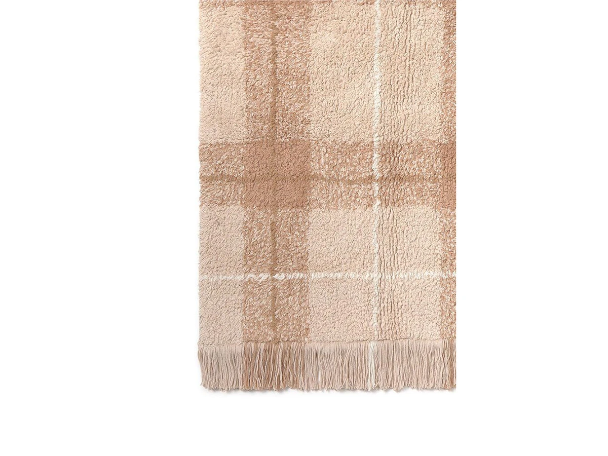 Ковер в клетку розовый 90x120 967731  - фото 4