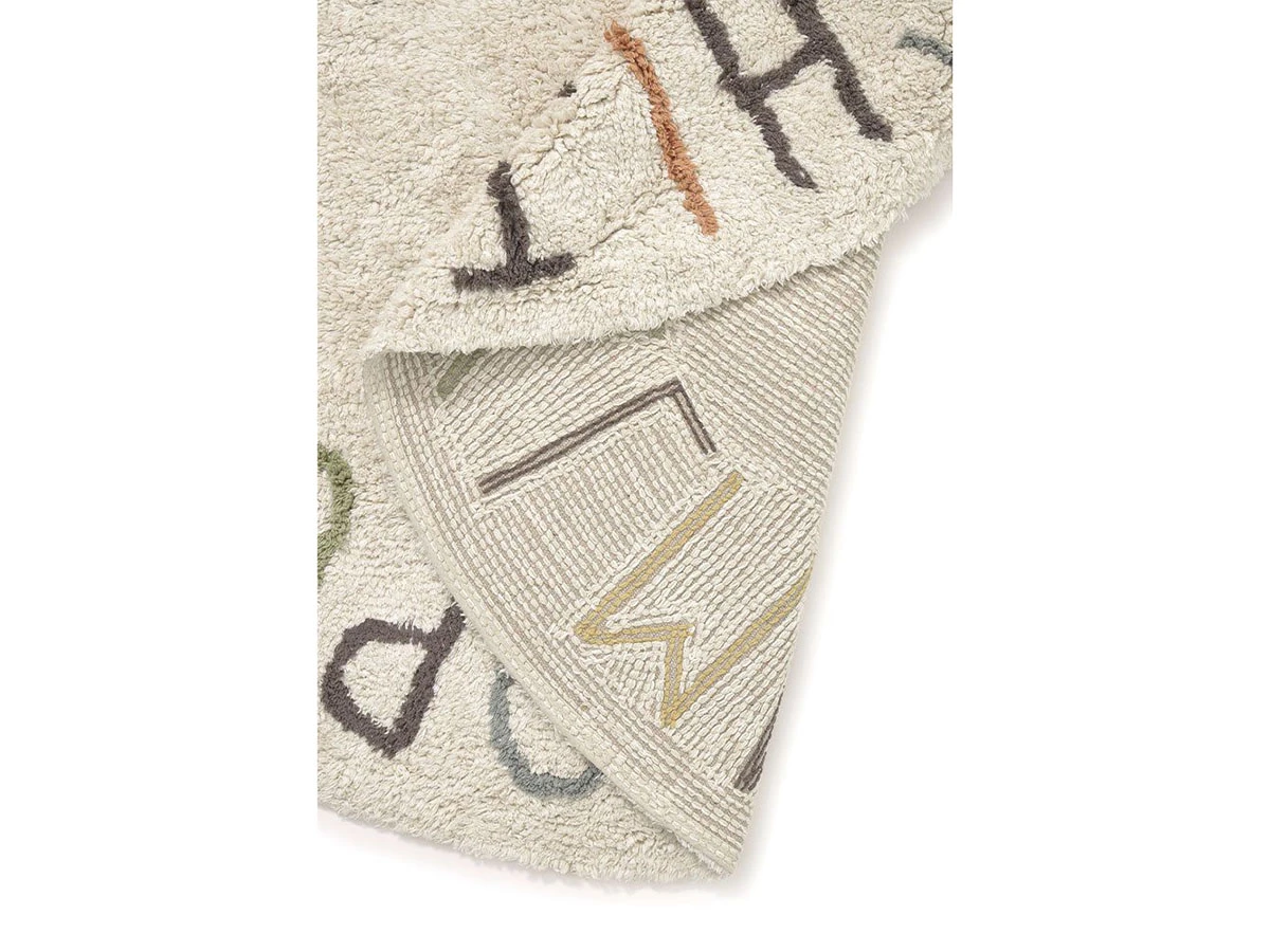 Ковер круглый Алфавит Round ABC (разноцветный) 120D 967739  - фото 7