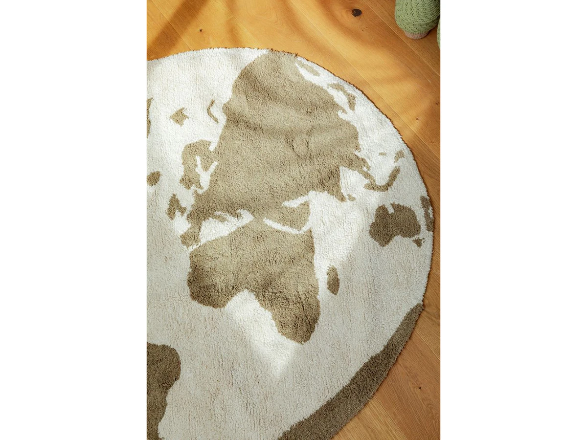 Ковер круглый Карта мира 120D 967741  - фото 3