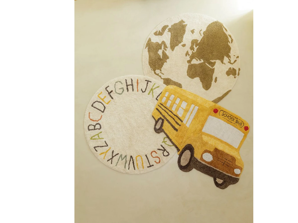 Ковер круглый Карта мира 120D 967741