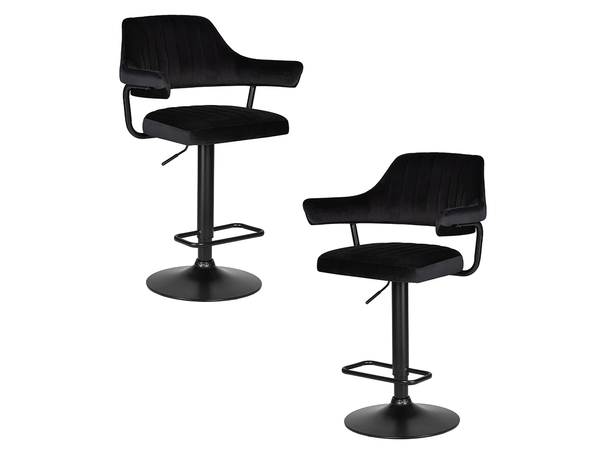 Стул барный CHARLY BLACK(2 шт) 967748  - фото 1