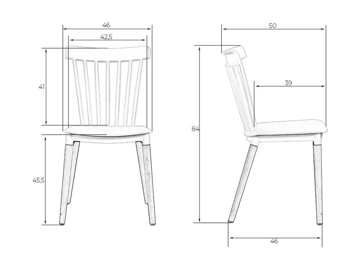 Стул обеденный THEO(4 шт) 967815