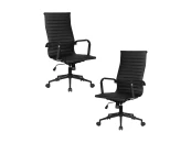 Набор 2 шт Офисное кресло для руководителей CLARK SIMPLE BLACK
