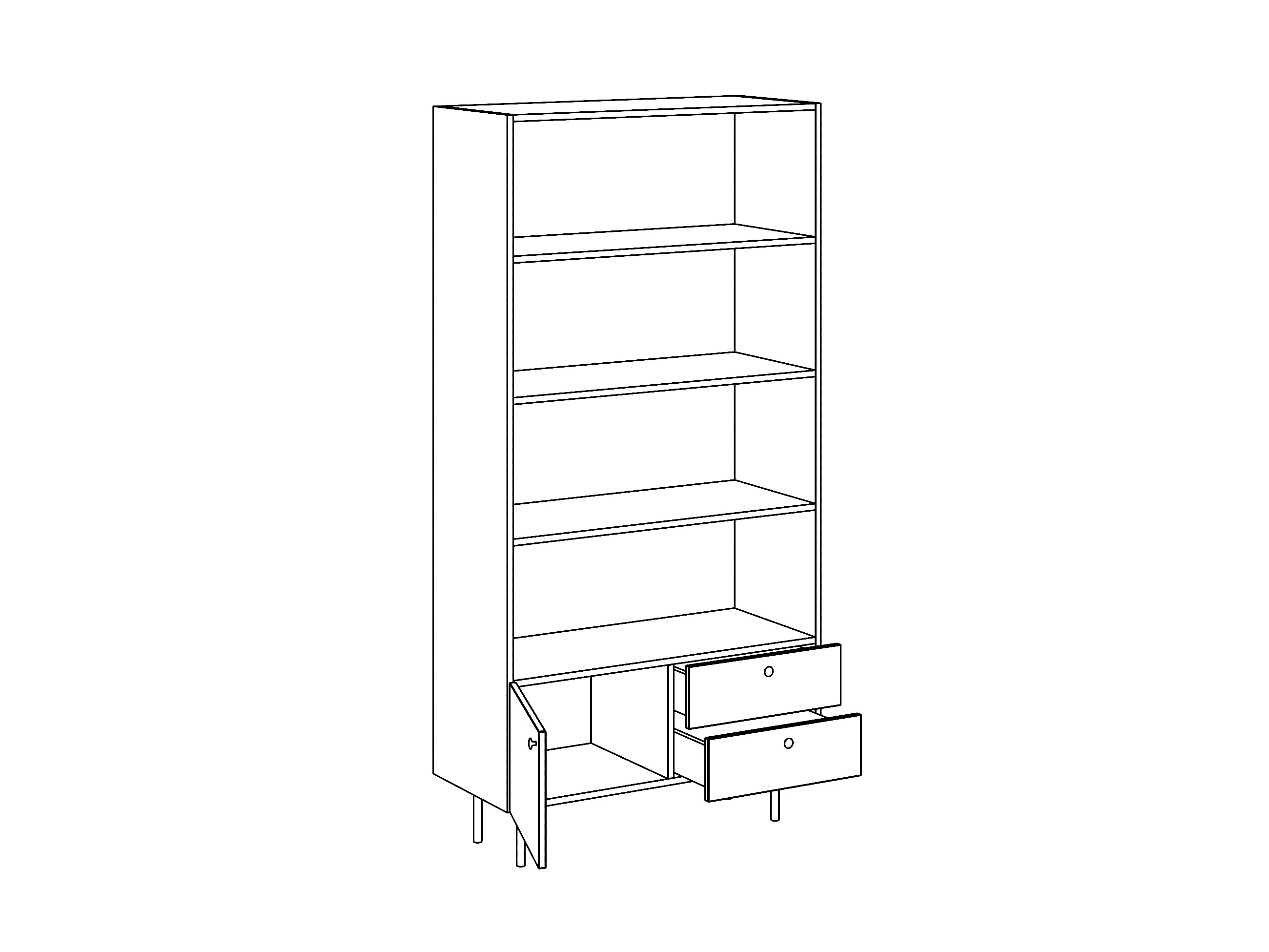 Стеллаж широкий Frida 969495  - фото 4