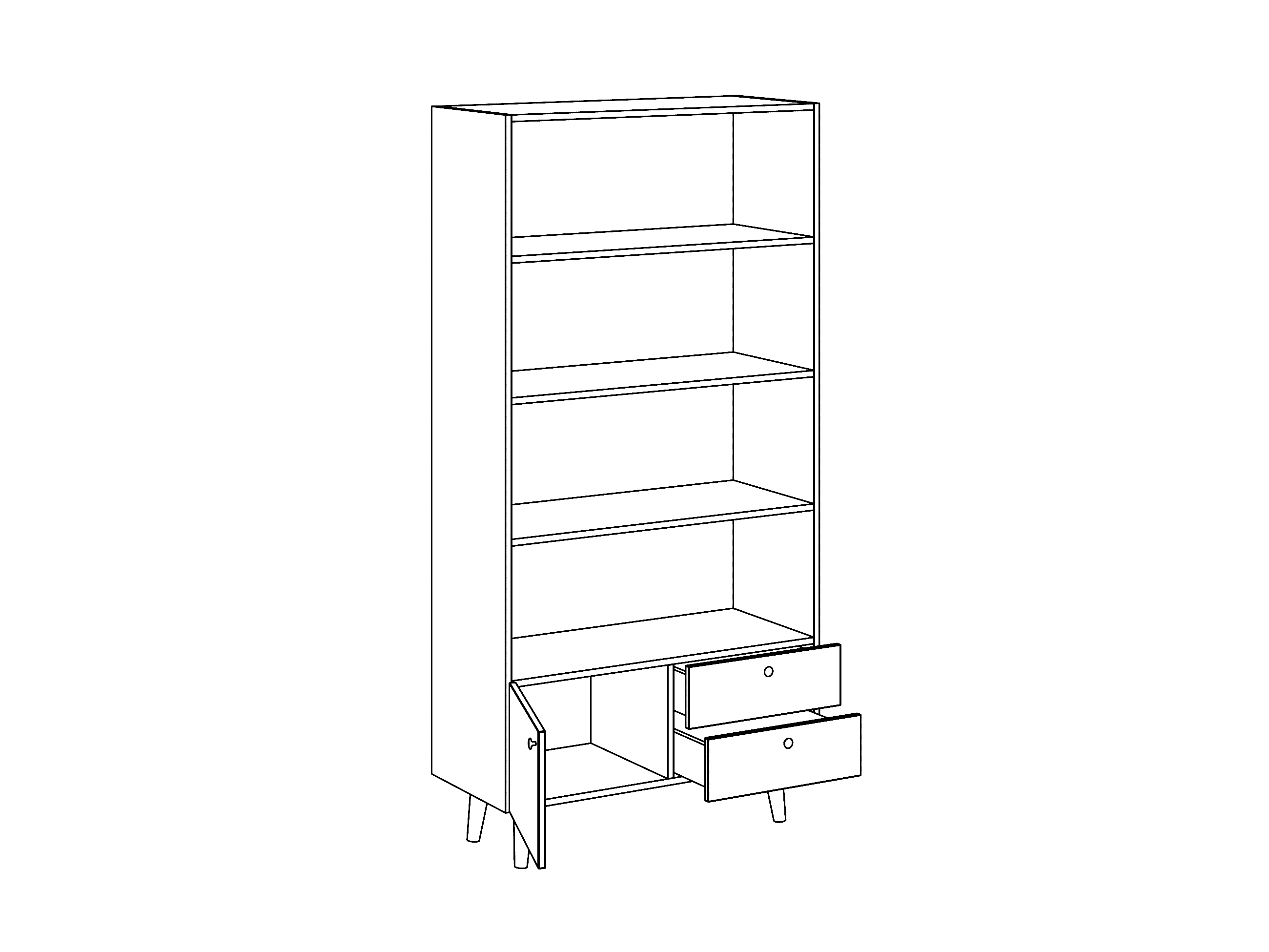 Стеллаж широкий Frida 969518  - фото 5