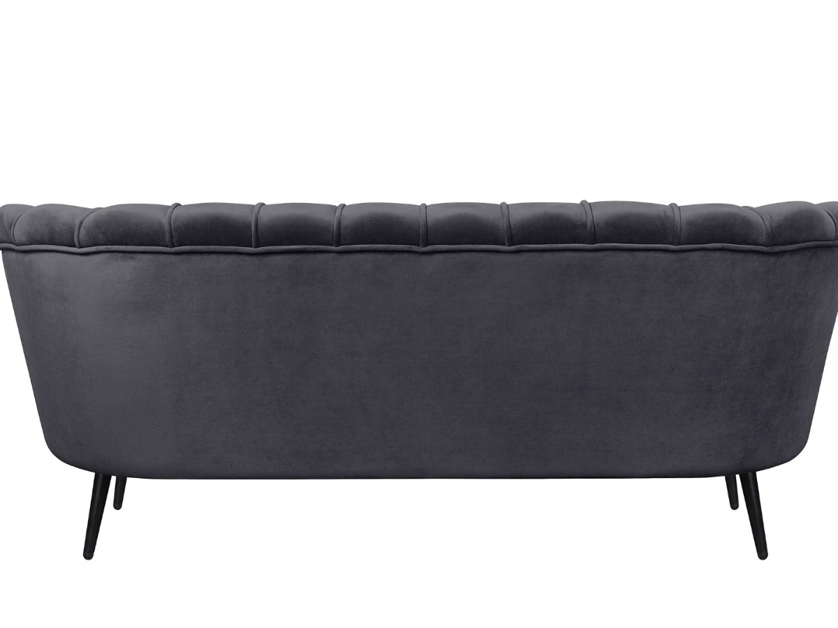 Диван ракушка для гостиниц Pearl Triple Black 970070  - фото 4