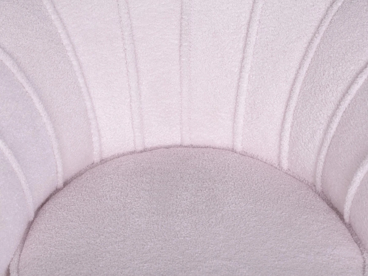 Низкое кресло ракушка Pearl Pink Boucle 970075  - фото 6