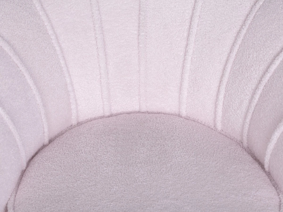Низкое кресло ракушка Pearl Pink Boucle 970089  - фото 6
