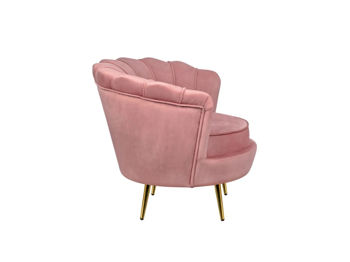 Низкое кресло ракушка Pearl Pink V3 970114  - фото 3