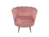 Низкое кресло ракушка Pearl Pink V3