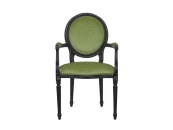 Мягкий стул с подлокотниками Delo Kora Arm Green