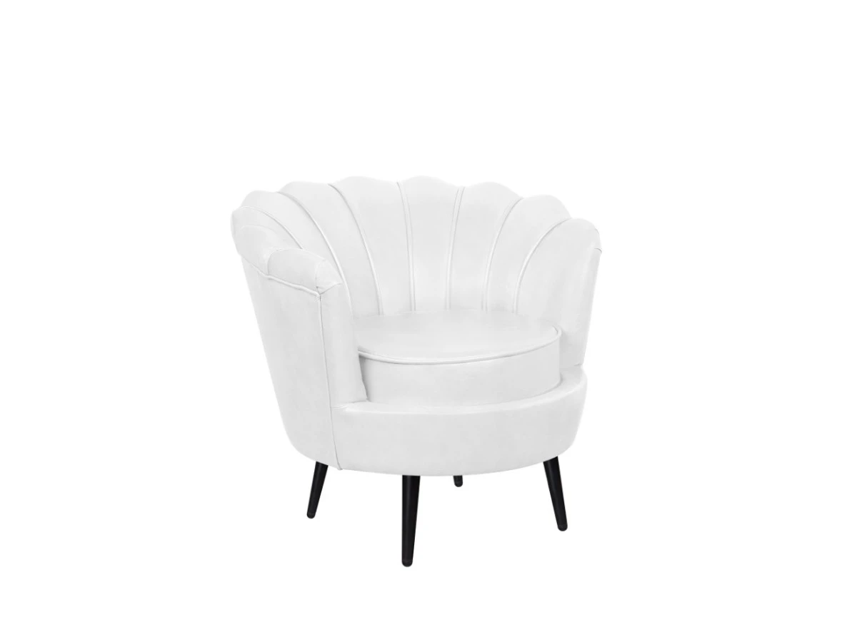Низкое кресло ракушка Pearl White 970162
