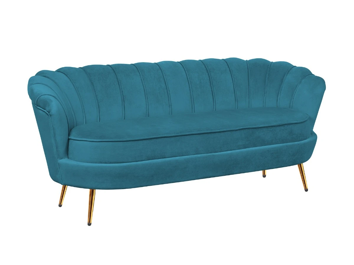 Диван ракушка для гостиниц Pearl Triple Marine Velvet 970164  - фото 2
