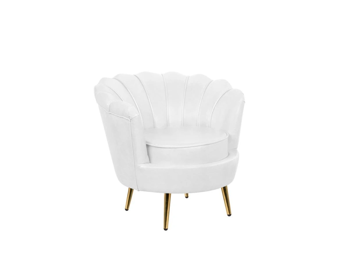 Низкое кресло ракушка Pearl White 970173