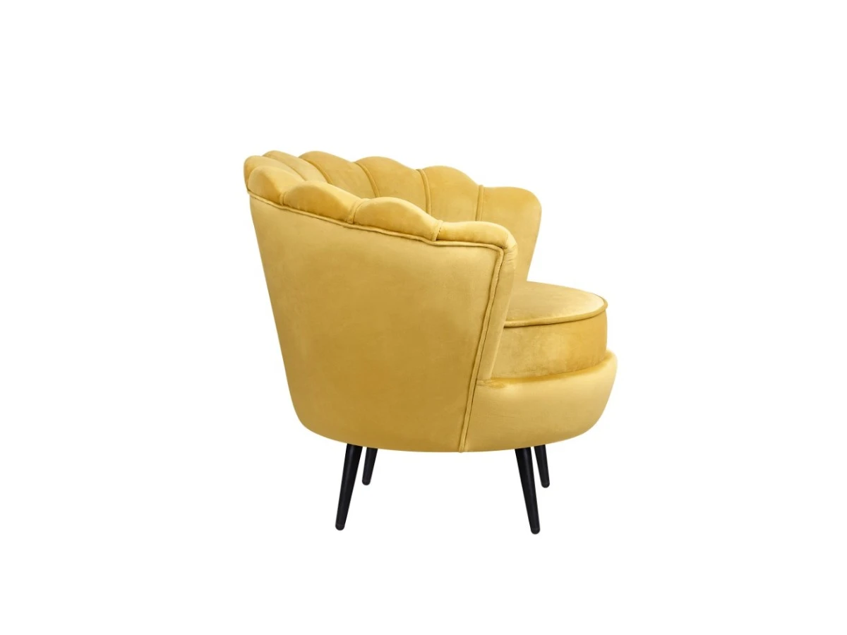 Низкое кресло ракушка Pearl Yellow 970182  - фото 3