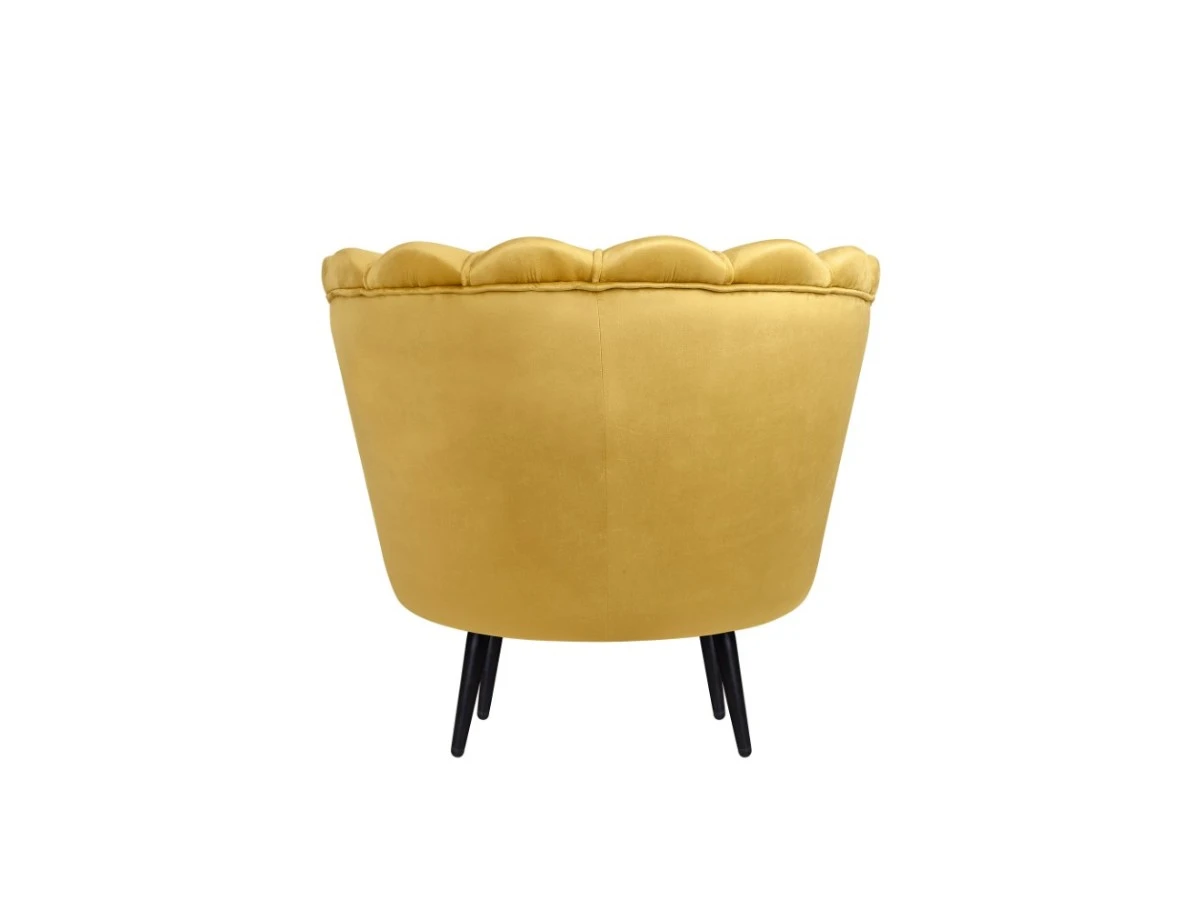 Низкое кресло ракушка Pearl Yellow 970182  - фото 4
