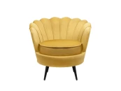 Низкое кресло ракушка Pearl Yellow