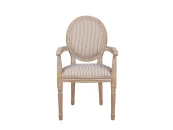 Мягкий стул с подлокотниками Volker Arm Orange Pinstripe