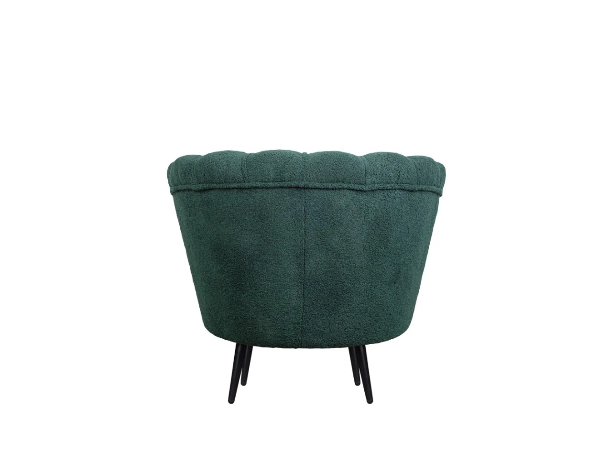 Низкое кресло ракушка Pearl зеленый Boucle 970194  - фото 4