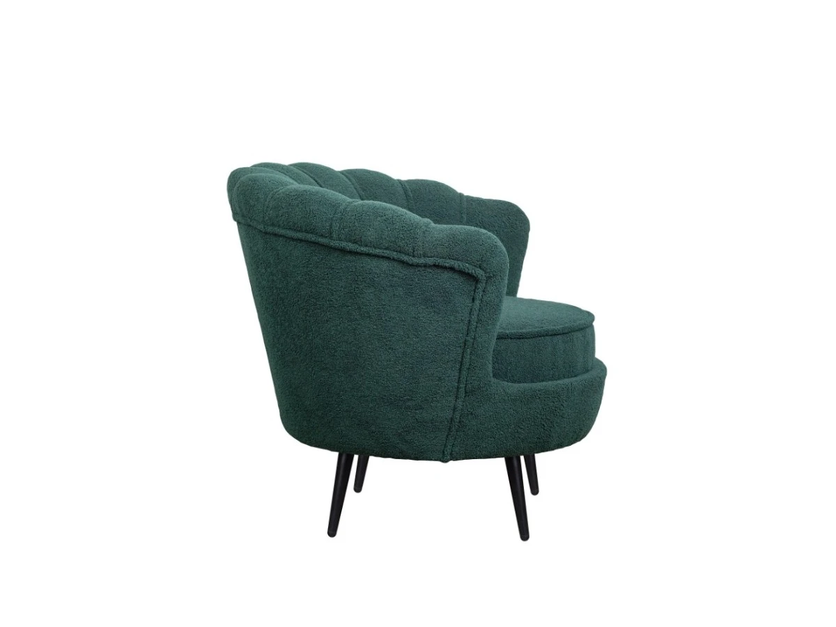 Низкое кресло ракушка Pearl зеленый Boucle 970194  - фото 3