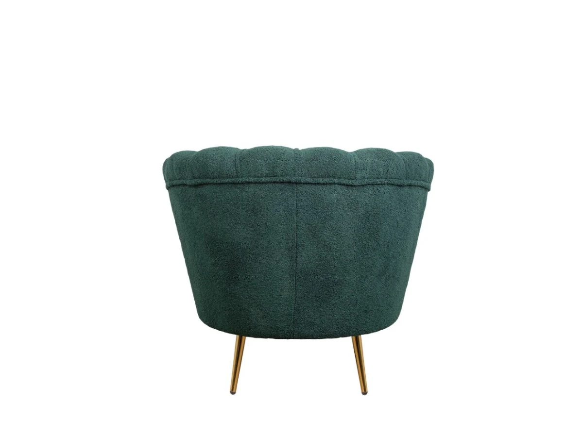 Низкое кресло ракушка Pearl зеленый Boucle 970207  - фото 4