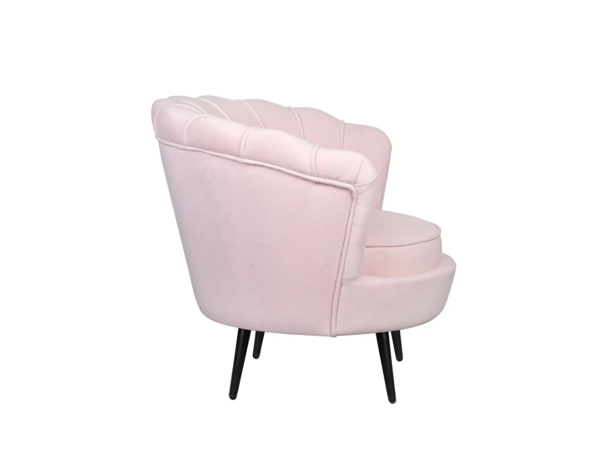 Низкое кресло ракушка Pearl розовый V2 970219  - фото 3
