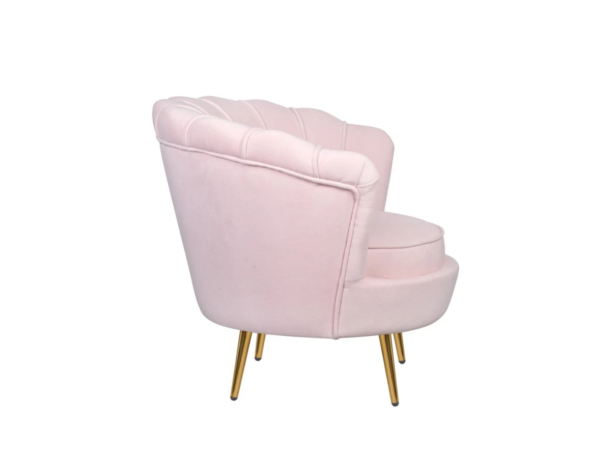 Низкое кресло ракушка Pearl розовый V2 970231  - фото 3