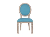 Стул с круглой спинкой Volker Oak Light Blue