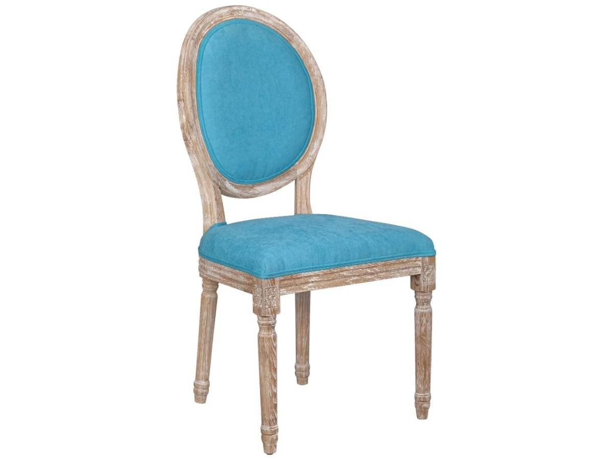 Стул с круглой спинкой Volker Oak Light Blue 970265