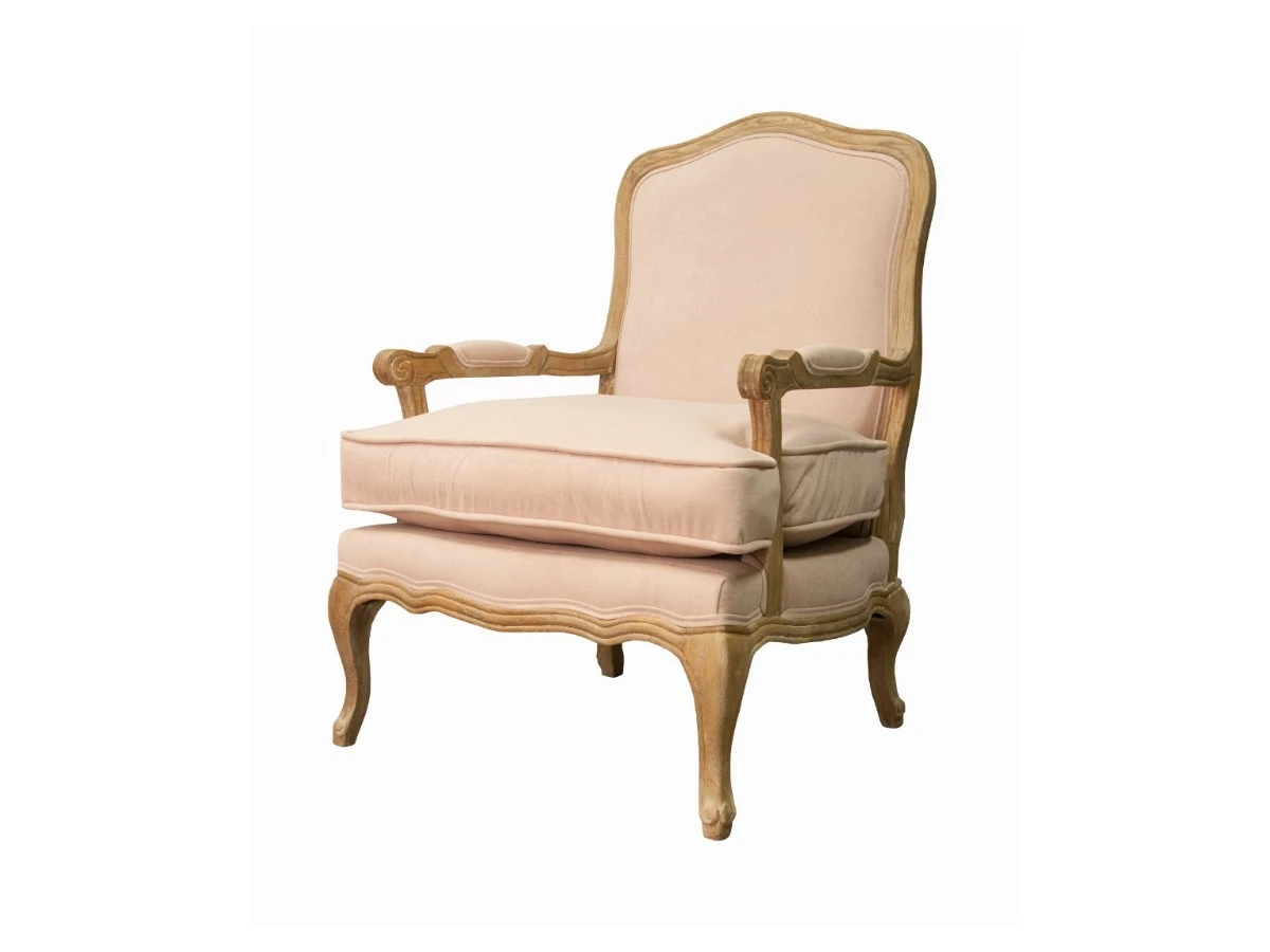 Мягкое полукресло с подлокотниками Nitro Beige Velvet 970278