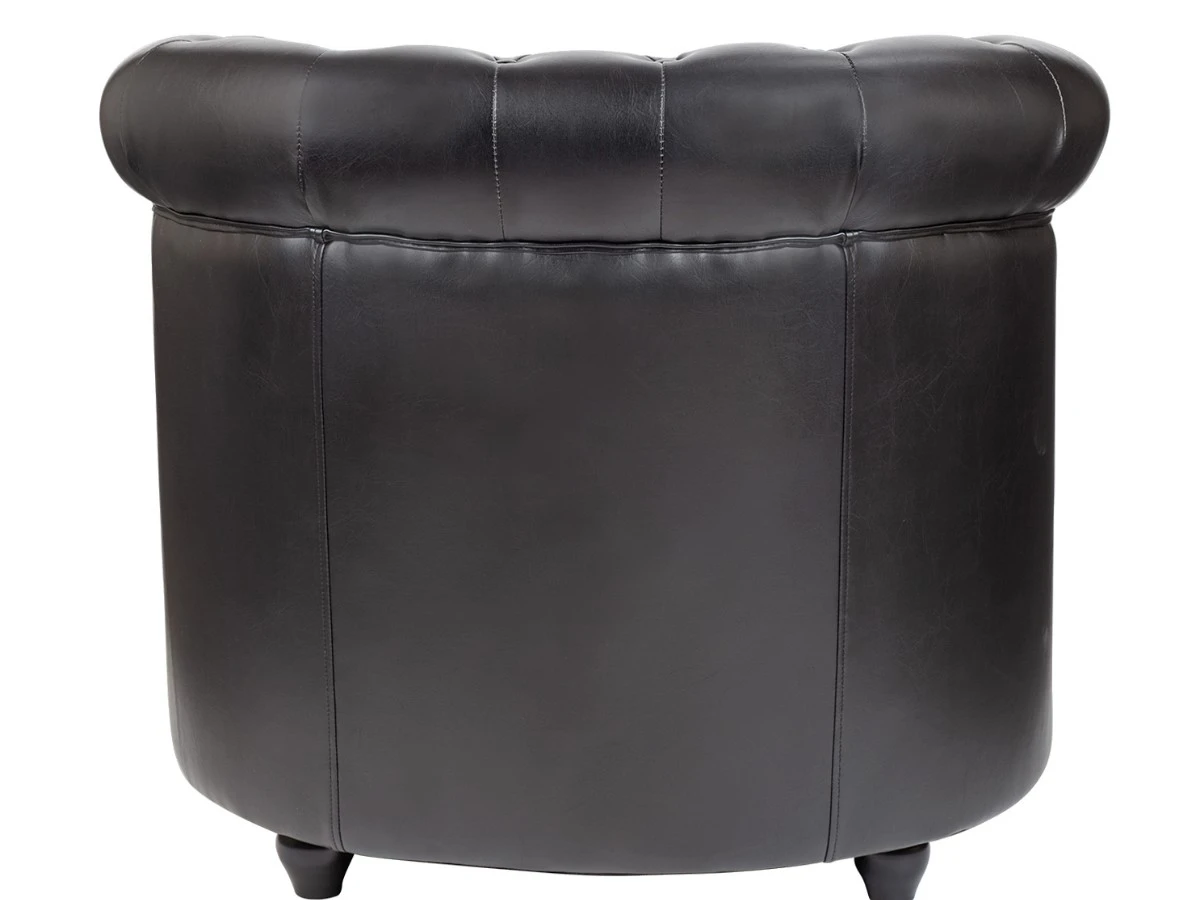 Кожаное кресло Karo Black V2 970283  - фото 4