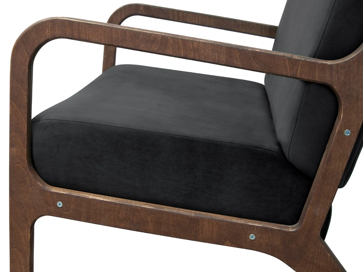 Низкое кресло Mody Black черное 970296  - фото 4