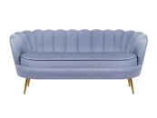 Трехместный диван ракушка для гостиниц Pearl Triple Blue