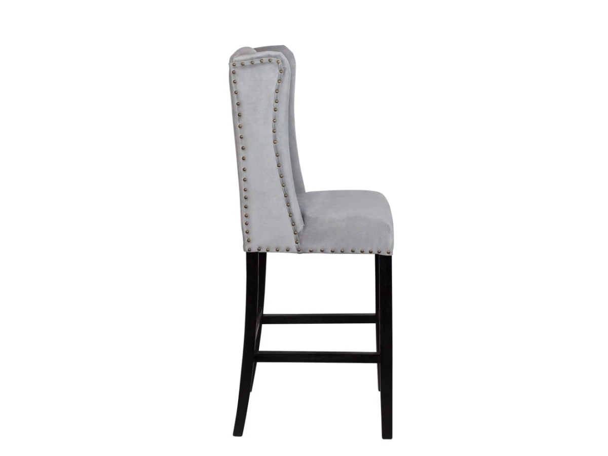 Дизайнерский барный стул Skipton Grey Velvet 970333  - фото 3