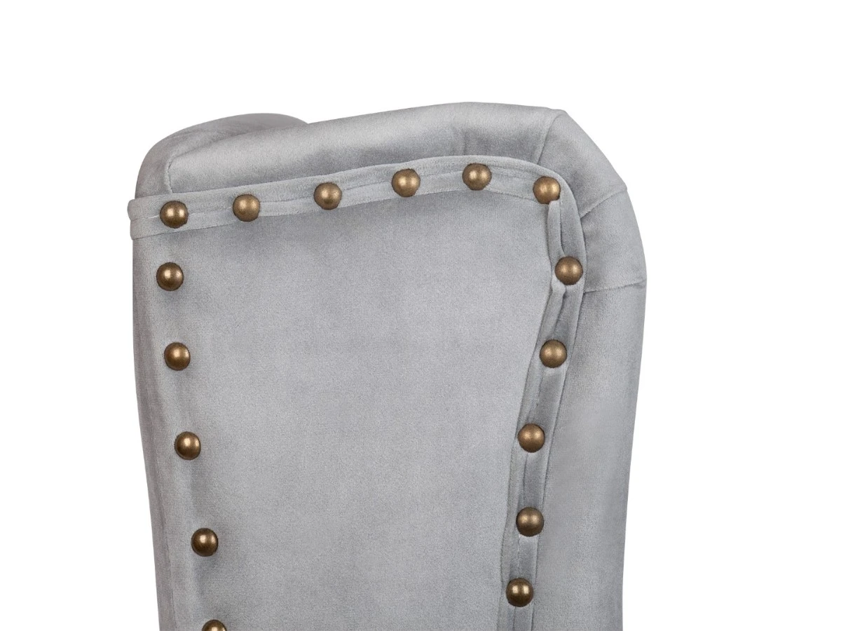 Дизайнерский барный стул Skipton Grey Velvet 970333  - фото 5