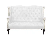 Кожаный дизайнерский диван лофт Royal Sofa White