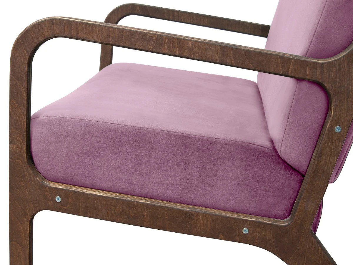 Низкое кресло Mody Pink розовый 970338  - фото 4