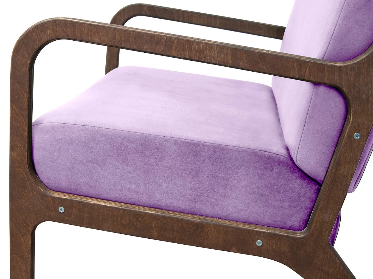 Низкое кресло Mody Purple фиолетовое 970346  - фото 4