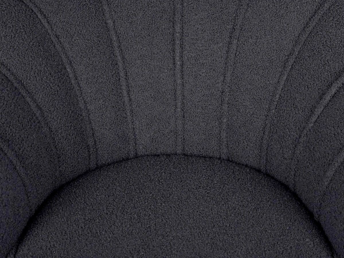 Низкое кресло ракушка Pearl Black Boucle 970399  - фото 6