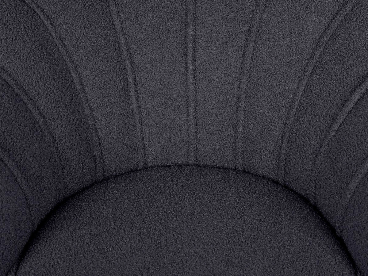 Низкое кресло ракушка Pearl Black Boucle 970411  - фото 6