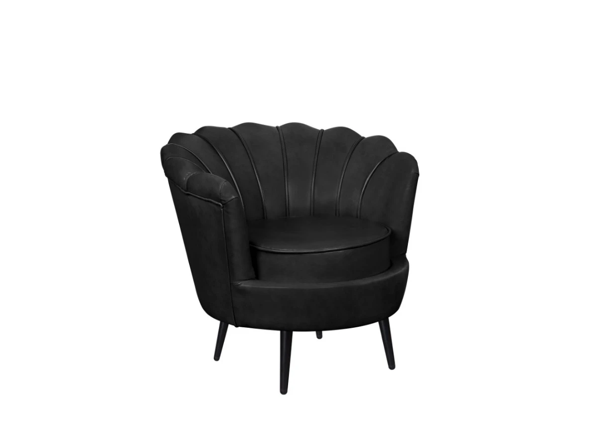 Низкое кресло ракушка Pearl Black V2 970422