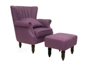Кресло с пуфом Lab Violet V2